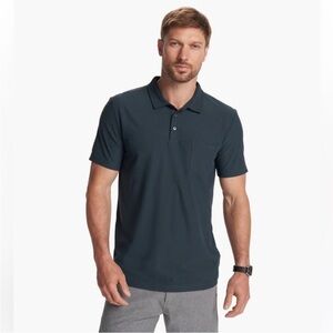 Vuori Men’s Ace Polo Style # V164 Front Pocket Moisture Wicking Size XL